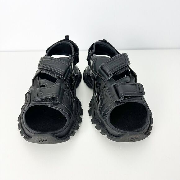 Balenciaga Black Track Runner Slide Sandals - Picture 3 of 11